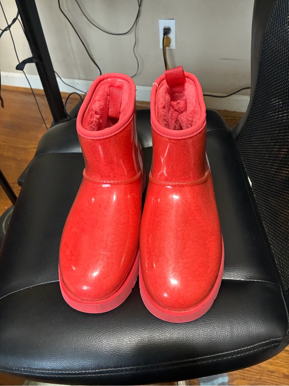 UGG Pink Glossy Short Women's Boots